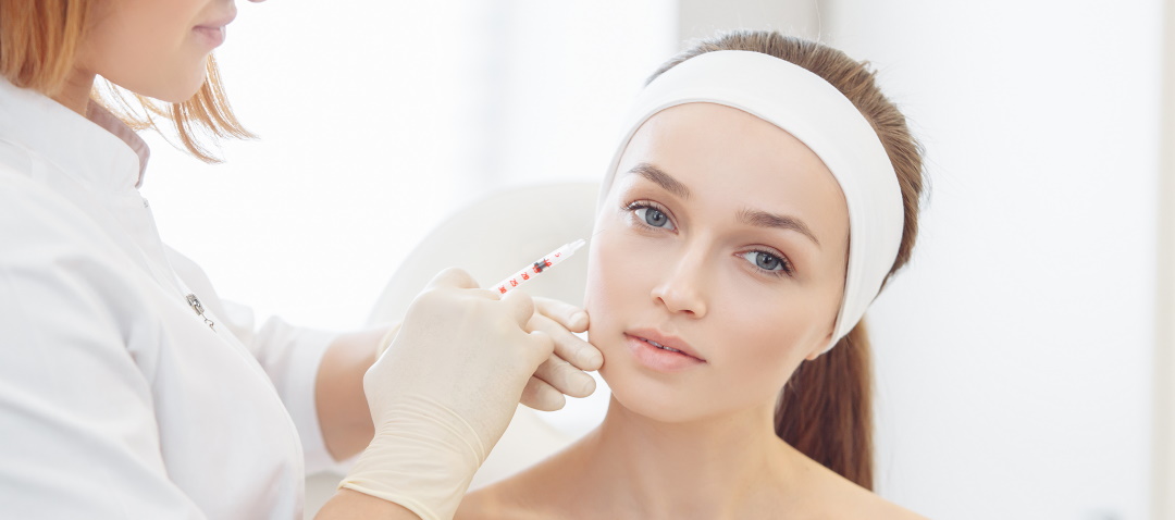 woman getting botox injections