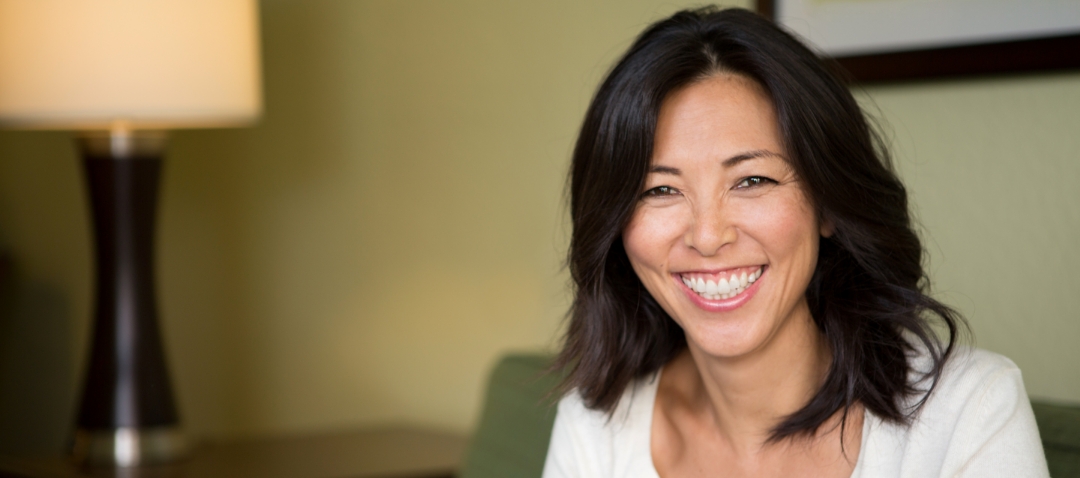 smiling asian woman