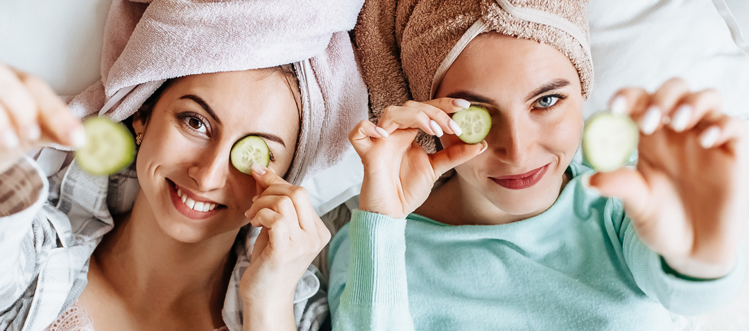 two women with youthful skin